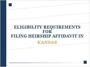 Who Can File Heirship Affidavit in Kansas